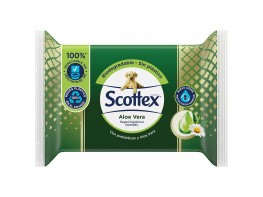 Imagen del producto Scottec toallitas aloe vera wc 66u