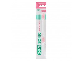 Imagen del producto Gum Sonic Sensitive recambios para cepillo de dientes 2u