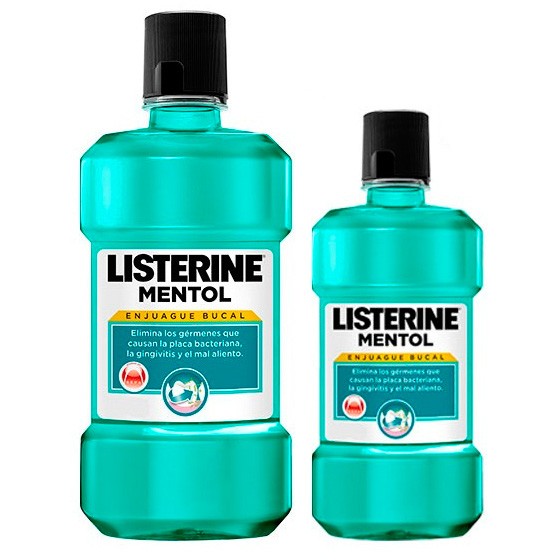 Listerine mentol 500ml+250ml