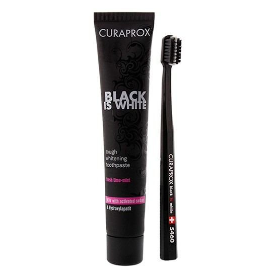 Curaprox black is white 90ml + cepillo