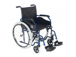Breezy 90 silla de ruedas 24" maciza ancho 42cm azul