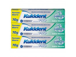 Kukident pack complete crema adhesiva neutro 3x70g